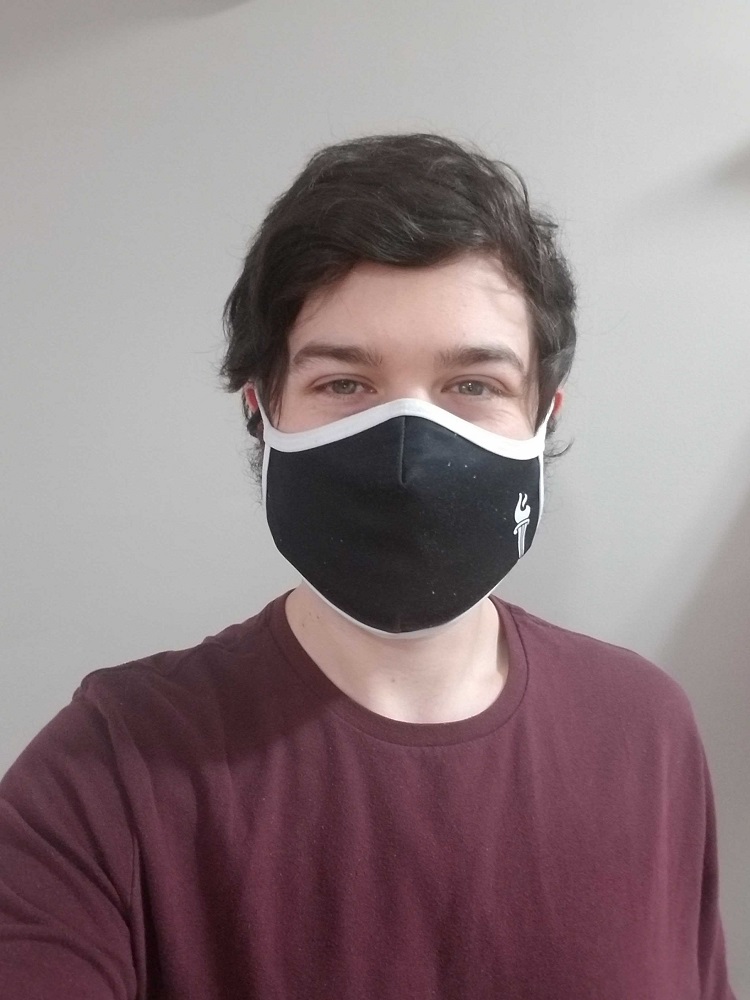 Brad Beyea wearing mask