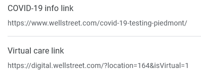 google my business covid-19 and telehealth info links