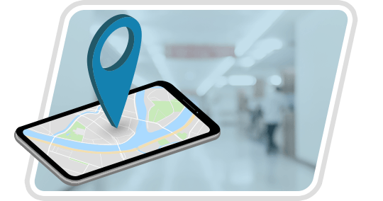 map marker on cell phone