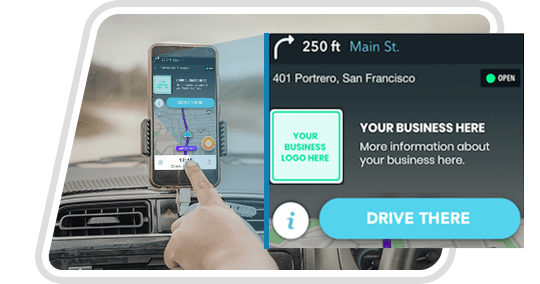 Waze advertisement for hospitals